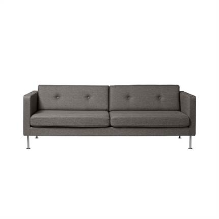 FDB Møbler L42 Firhøj 3 pers. sofa - Camden / Stål